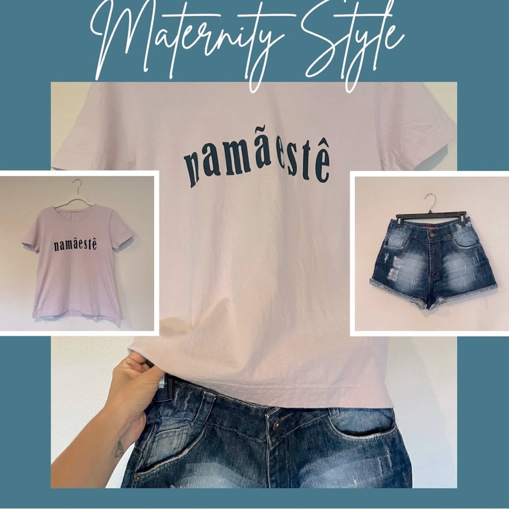 CLOSING SALE! Maternity T-Shirt + Shorts